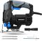 Hammerhead 4.8-Amp 3/4 Inch Jig Saw with 2pcs Wood Cutting Blades
